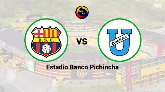 Barcelona se enfrenta a Universidad Católica en el estadio Banco Pichincha el 18 de junio de 2023.