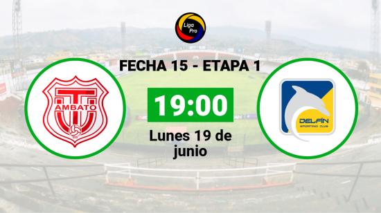 Técnico Universitario se enfrenta a Delfín el lunes 19 de junio desde las 19:00.