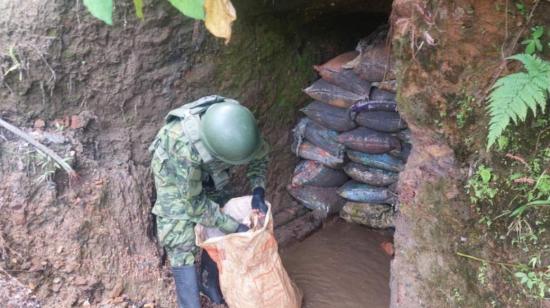 Operativo de minería ilegal en El Oro, junio de 2023. 