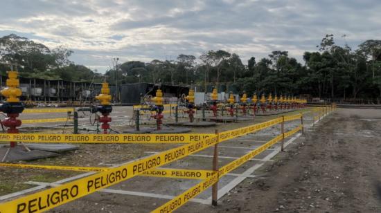 Pozos petroleros en el campo Tambococha del ITT, ubicado en el Parque Nacional Yasuní, el 21 de junio de 2023.