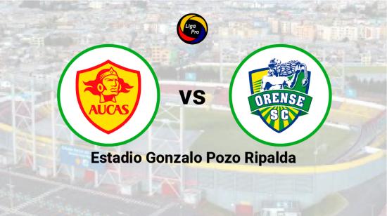 Aucas se enfrenta a Orense en el estadio Gonzalo Pozo Ripalda, el 23 de junio de 2023.