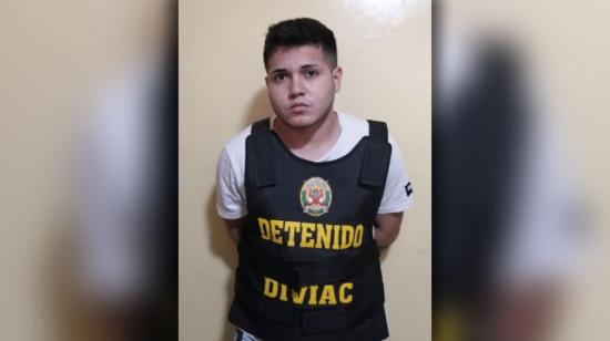 Jhandry Xavier Jaramillo Suquilanda, tras su detención en Perú, el 31 de agosto de 2022.