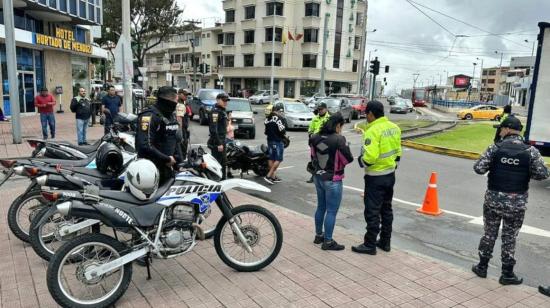 Operativos de seguridad en la Chola Cuencana el 29 de junio de 2023.