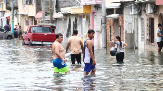 Inundaciones en Guayaquil, por el invierno, marzo de 2023.