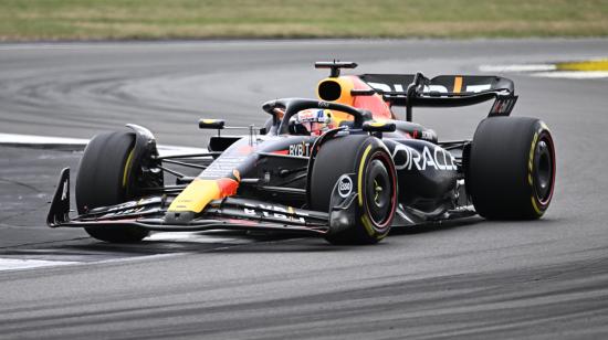 Max Verstappen, durante la clasificación del Gran Premio de Gran Bretaña, el 8 de julio de 2023.