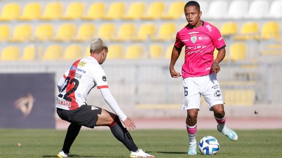 Elkin Ruiz, de Independiente del Valle, en el partido ante Always Ready en la Libertadores Sub 20, el 8 de julio de 2023.