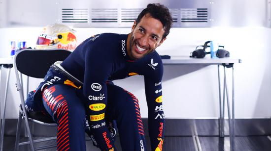 Daniel Ricciardo, durante una prueba de neumáticos en Silverstone, el 11 de julio de 2023.