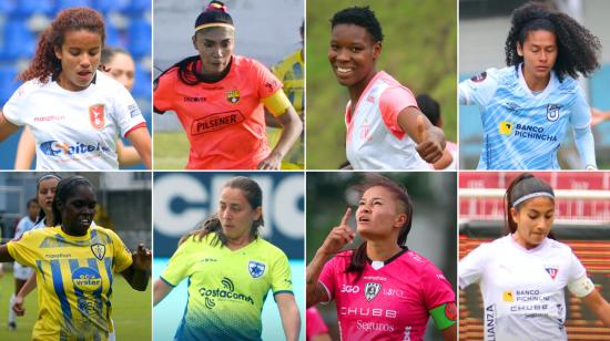 Jugadoras de los ocho equipos clasificados al cuadrangular de la Superliga Femenina 2023.