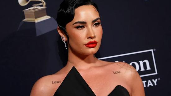 La cantante Demi Lovato, en la gala del Grammy de 2023.