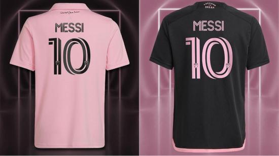 Estas son las camisetas (titular y alterna) que vestirá Lionel Messi en el Inter Miami.