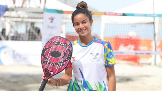 María Emilia Quintana, durante los Juegos Suramericanos de Santa Marta, el 18 de julio de 2023.