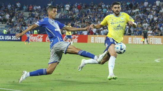 José Francisco Cevallos Jr., en el partido de Emelec ante Sporting Cristal por la Copa Sudamericana, el 19 de julio de 2023.