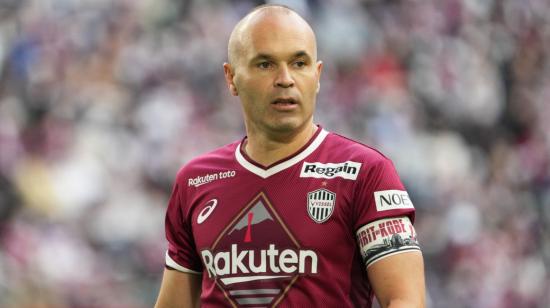 Andrés Iniesta, jugando con el Vissel Kobe japonés, en noviembre de 2022.