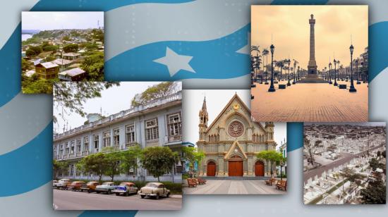 Collage de imágenes de Guayaquil usando herramientas de inteligencia artificial. 