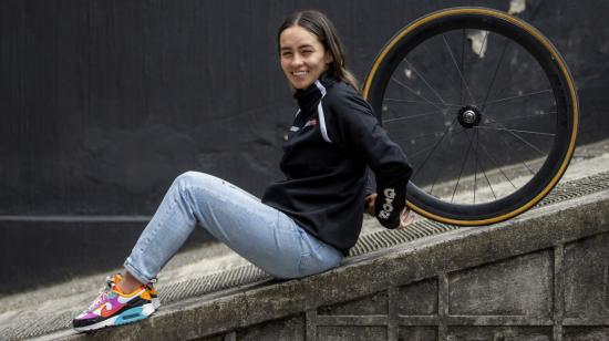 Ana Vivar, después de una entrevista con PRIMICIAS, el 19 de julio de 2023. 