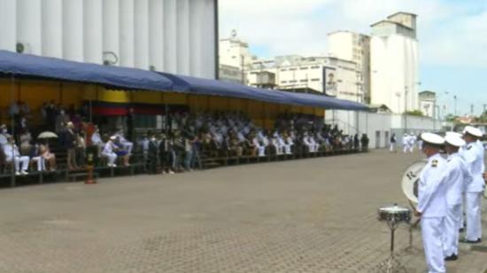 El desfile conmemorativo por el aniversario del Combate Naval de Jambelí, el 25 de julio de 2022.