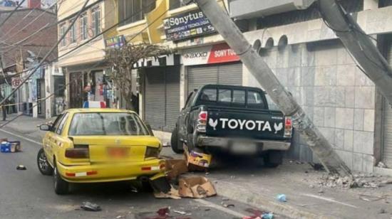 Accidente de tránsito en Riobamba causó la muerte de dos personas, el 24 de julio de 2023. 