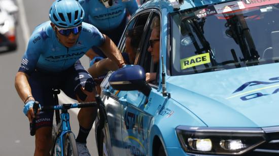 Miguel Ángel López durante la Etapa 4 del Giro de Italia, el 10 de mayo de 2022. 