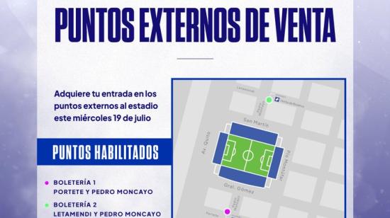 Emelec se enfrentó a Sporting Cristal el 19 de julio en el estadio George Capwell. 