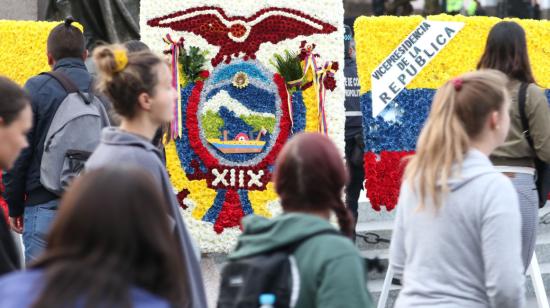 Conmemoración del Primer Grito de la Independencia, en la Plaza Grande, en Quito, el 10 de agosto de 2022.