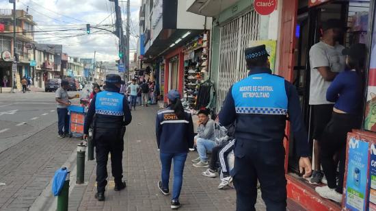 Control al comercio informal en Quito el 30.7.2023