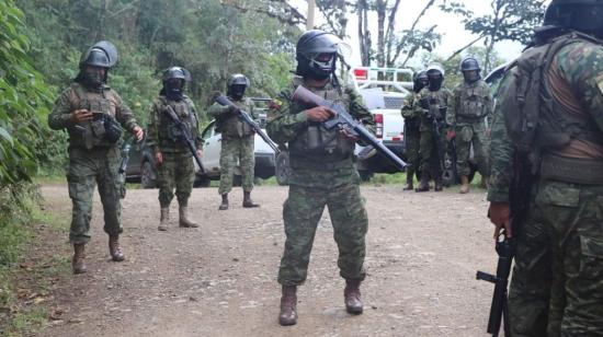 La Conaie denunció la militarización de Palo Quemado (Cotopaxi) por la consulta ambiental, el 23 de julio de 2023. 