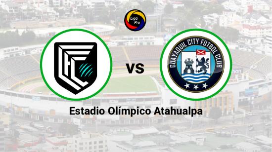 Cumbayá se enfrenta a Guayaquil City en el estadio Olímpico Atahualpa, el 6 de agosto de 2023.