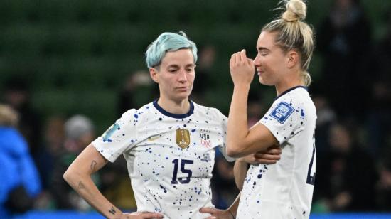 Las jugadoras de Estados Unidos, durante el partido ante Suecia en el Mundial femenino, el 6 de agosto de 2023.