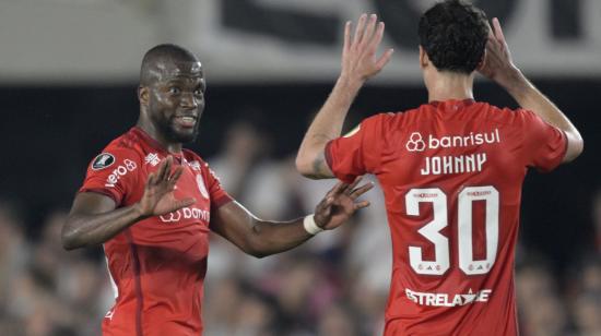 Enner Valencia, durante un partido con el Inter por la Copa Libertadores, en Buenos Aires, el 1 de agosto de 2023.