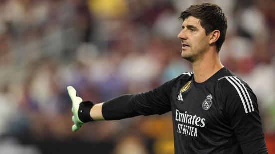 Imagen del arquero del Real Madrid, Thibaut Courtois, durante un encuentro.