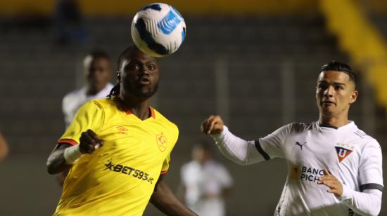 Aucas se enfrentó a Liga de Quito en un amistoso en el estadio  Gonzalo Pozo Ripalda, el 1 de febrero de 2023.