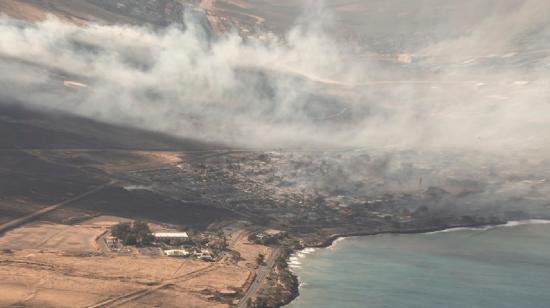 Incendio forestal en Hawai el 10 de agosto 2023