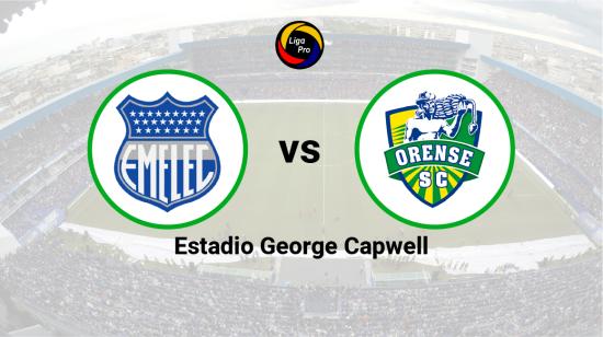 Emelec se enfrenta a Orense en el estadio George Capwell el 13 de agosto de 2023.