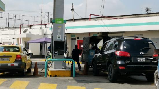 Imagen referencial de una gasolinera al norte de Guayaquil. 