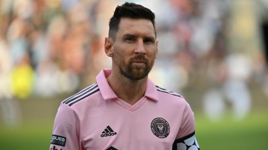 Lionel Messi, del Inter Miami, previo al encuentro de Leagues Cup frente a Philadelphia Union, el 15 de agosto de 2023.