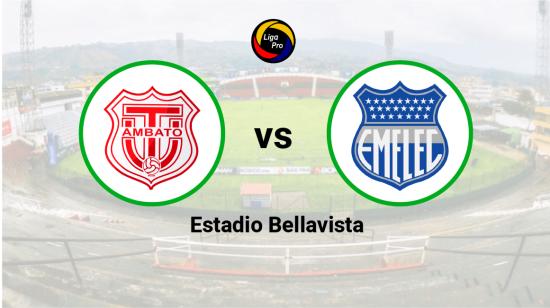 Técnico Universitario se enfrenta a Emelec en el estadio Bellavista, el 17 de agosto de 2023.