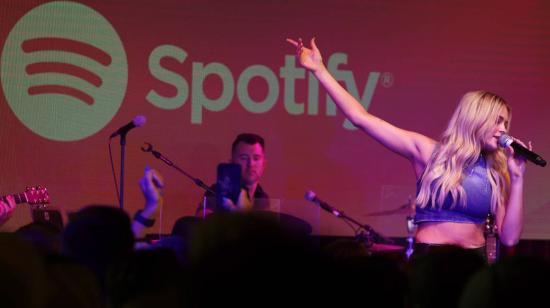 Imagen referencial de un evento de Spotify, en junio de 2023. 