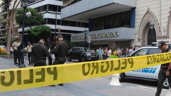 El fiscal Édgar Escobar fue asesinado en los exteriores de la Fiscalía del Guayas, el 19 de septiembre de 2022.