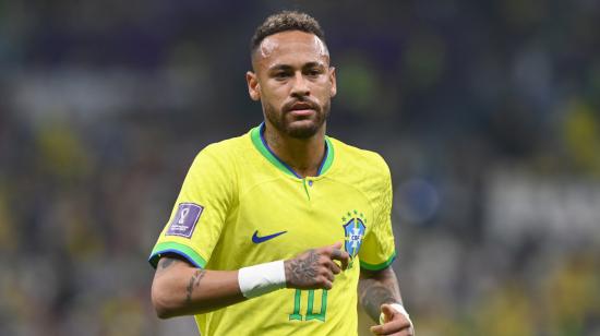 El brasileño Neymar, durante el partido ante Serbia en el estadio de Lusail, el 24 de noviembre de 2022.