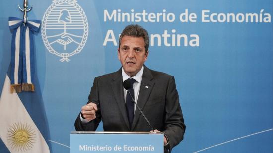 El ministro de Economía y candidato presidencial de Argentina, Sergio Massa, el 31 de julio de 2023.