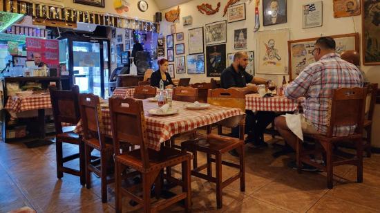 Fotografía del 17 de agosto de 2023 de un restaurante cubano ubicado en Nueva York.