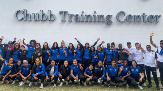 La plantilla femenina de Independiente del Valle, en su nuevo centro de alto rendimiento, el 25 de agosto de 2023.