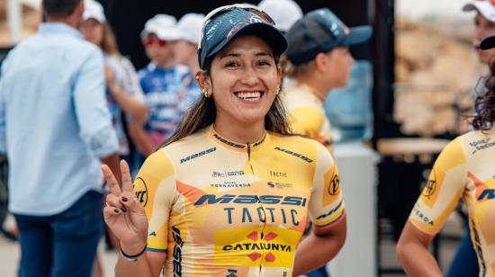 Miryam Núñez, durante el Giro de la Toscana, el 26 de agosto de 2023.