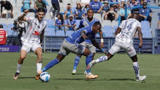 Emelec y Delfín se enfrentaron en el estadio George Capwell, el 27 de agosto de 2023.