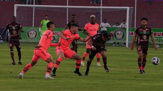 Mushuc Runa recibió a Barcelona en el estadio Bellavista, el 26 de agosto de 2023.