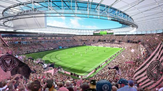 Diseño del Freedom Park, el nuevo estadio del Inter Miami que se inaugurará en 2025.