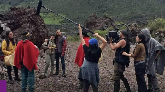 Grabaciones de 'Música para un volcán', cortometraje de Marcel Andrés Morillo Cox.
