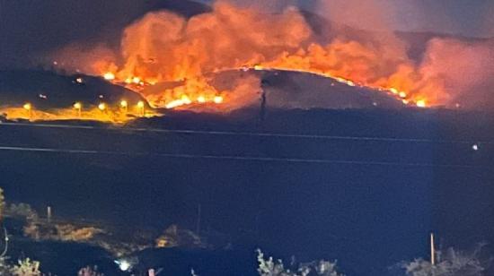 Daños provocados por incendio en Oña el 30 de agosto de 2023.