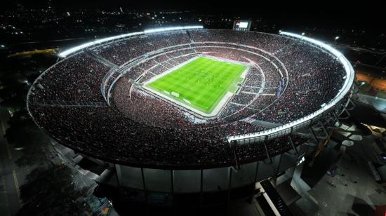 Vista aérea del estadio Estadio Monumental de Buenos Aires, el 27 de agosto de 2023.