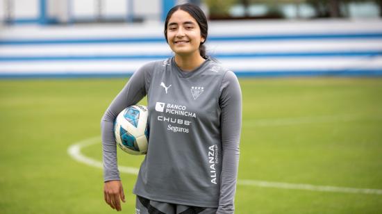 Jael Montalvo, jugadora de Guerreras Albas, durante una entrevista con PRIMICIAS.